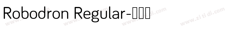 Robodron Regular字体转换